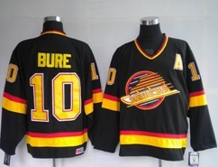 Men's Vancouver Canucks #10 Pavel Bure Black CCM Jersey